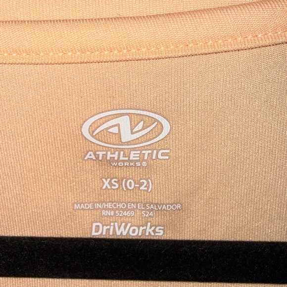 Athletic Works Peach Crew Neck Tee - Picture 2 of 3